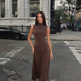 Elegant Sleeveless A Line Midi Dress