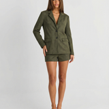 Tailored Blazer and High Waist Shorts Set