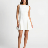 Elegant Sleeveless Flared Mini Dress