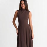 Elegant Sleeveless A Line Midi Dress