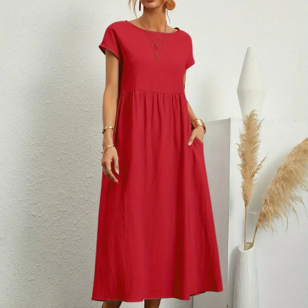 Gabrielle™  Robe midi fluide élégance intemporelle
