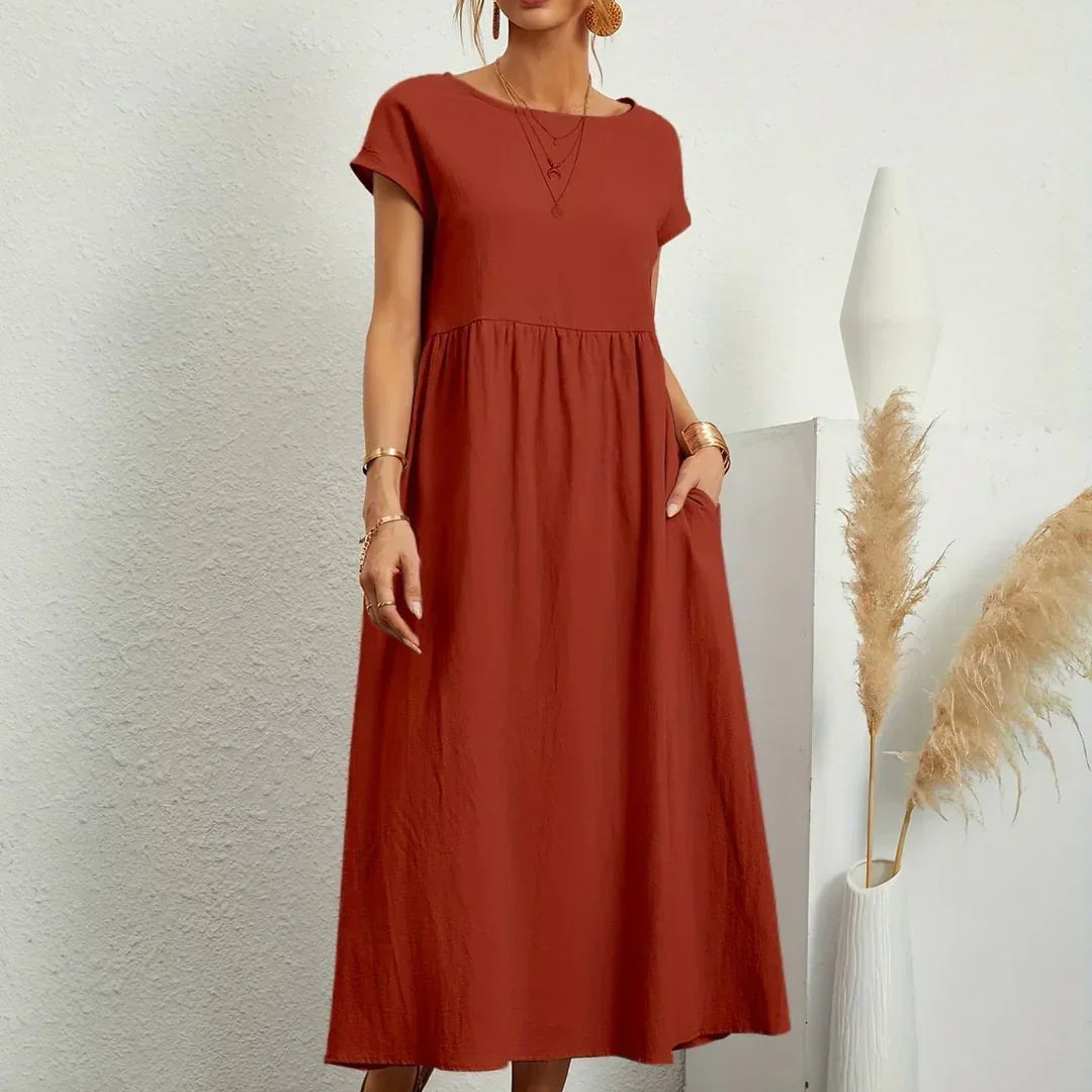 Gabrielle™  Robe midi fluide élégance intemporelle