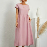 Gabrielle™  Robe midi fluide élégance intemporelle