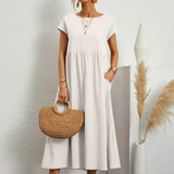 Gabrielle™  Robe midi fluide élégance intemporelle