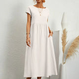 Gabrielle™  Robe midi fluide élégance intemporelle