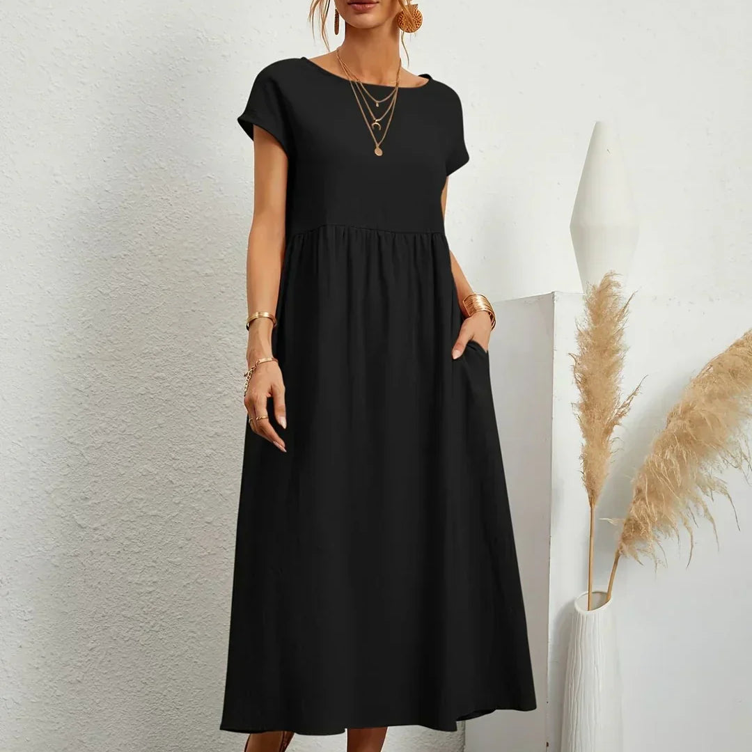Gabrielle™  Robe midi fluide élégance intemporelle