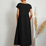 Gabrielle™  Robe midi fluide élégance intemporelle