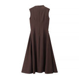 Elegant Sleeveless A Line Midi Dress