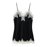 Lace Trim Cami Top and Maxi Skirt Two Piece Set