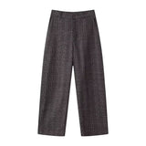 Textured Blazer and Tailored Pants Elegant Suit Outfit