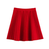 Turtleneck Sweater and Pleated Mini Skirt Elegant Outfit