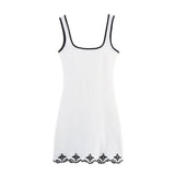 Contrast Trim Mini Dress Spaghetti Strap Summer Dress