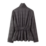 Textured Blazer and Tailored Pants Elegant Suit Outfit