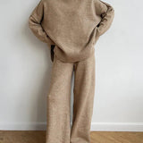 Relaxed Turtleneck Knit Lounge Set